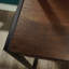 Industrial Desk With Hutch, Brown Finish