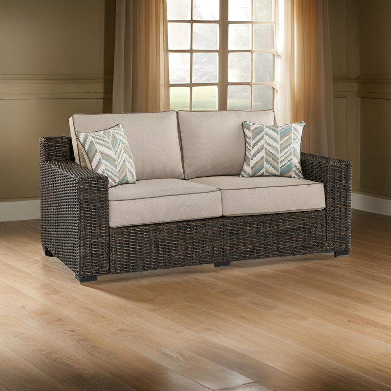 Gwennoline 71'' Wide Straight Loveseat with Cushions