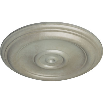 Endurathane Traditional Ceiling Medallion, 12"OD x 1"P (Fits Canopies up to 2 3/4"), Hand-Painted Flash Gold Finish
