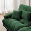 Canapé modulaire de luxe avec canapé modulaire surdimensionné en U pour salon, canapé à 2 places avec repose-pieds, vert chenille-1337042224