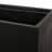 Outdoor Lightweight Concrete Flower Container - 30.45" W X 16.2" D 16" H Black Magnesium Oxide Plant Holder