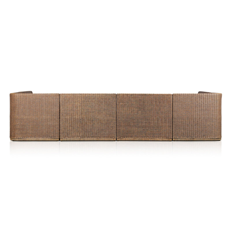 Senna U-Shape Dining Banquette, 32.5"H x 145.5" W x 83.25" D