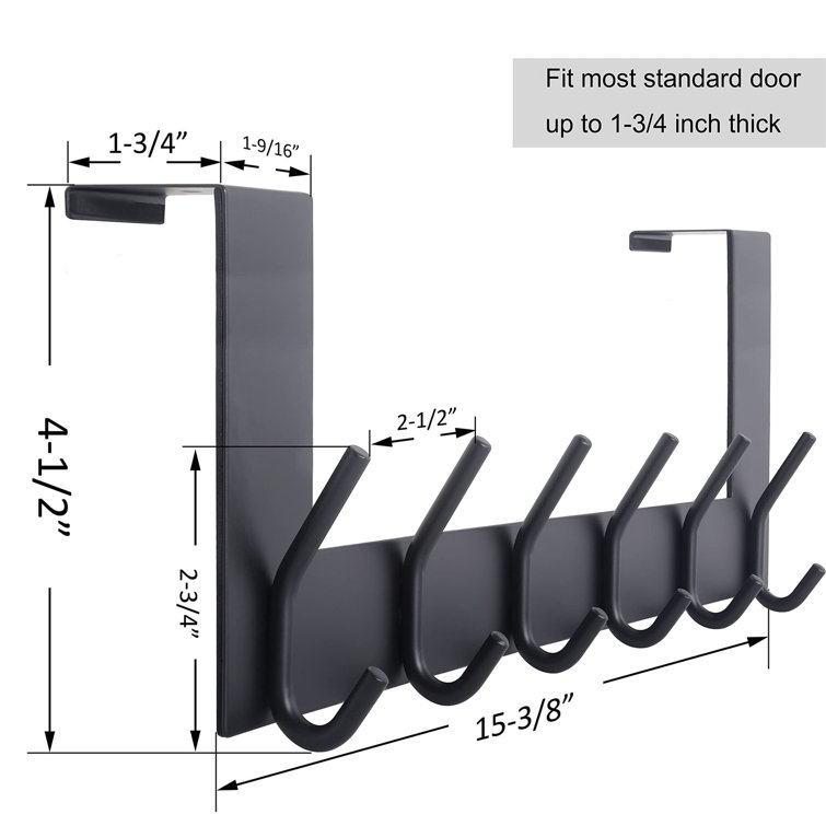 Koala Company Stainless Steel Over-the-Door Hook Rack - Wayfair Canada