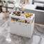 39.4”W Glass Top Kitchen Island