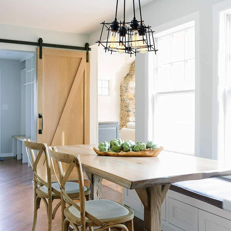 Barrentine 4 - Light Black Cluster Pendant