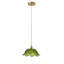 1 luminaire suspendu en forme de fleur en verre réglable
