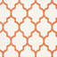 Tapis intérieur / extérieur beige / orange à motif géométrique Ammundsen-654200481