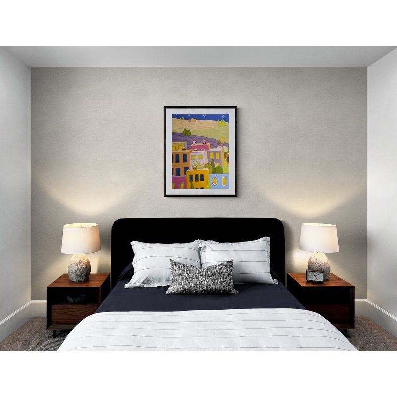 Night Falls On San Miguel Print by Jeff Ferst, Black Framed Paper, 31.25" H x 25.25" W