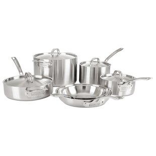 Legend 5 Ply 14 pc All Stainless Steel Heavy Pots & Pans Set | Professional  Quality Cookware 5ply Clad Home Cooking & Commercial Kitchen Surface