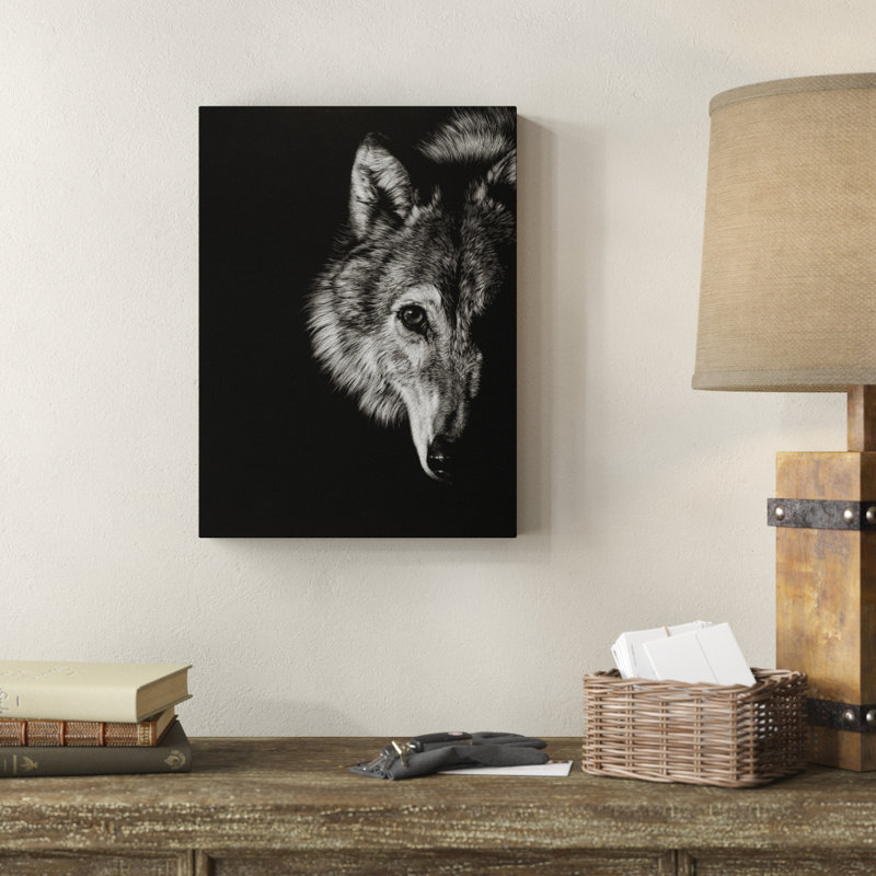 «Black Glimpse III» par Julie T. Chapman - reproduction d'art sur toile tendue, H 47 po x l 35 po x P 2 po