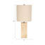 Lampe de table en métal 24 po