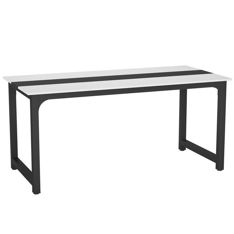 Bureau Reinbeck, H 29,13 po x l 70,8 po x P 31,5 po, Blanc / noir