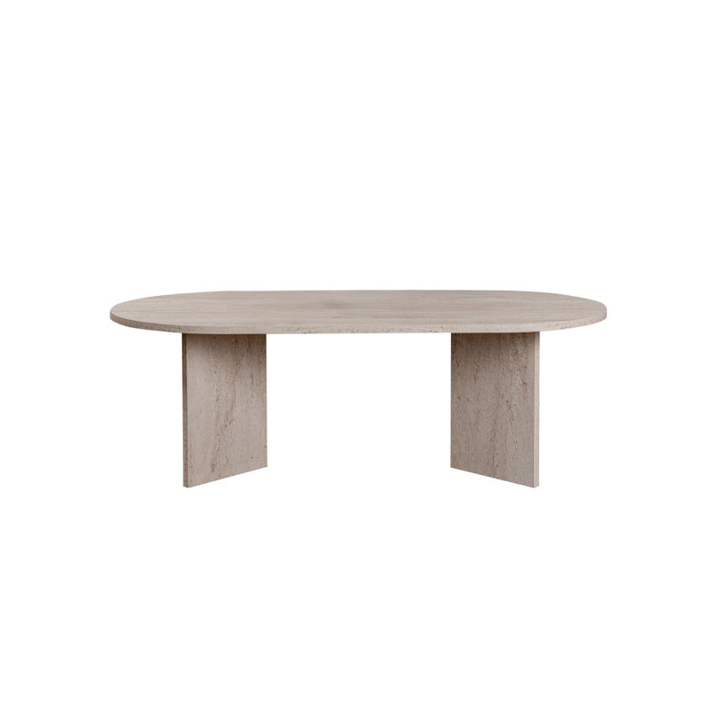 Tatjana Coffee Table, Travertine, Travertine, Marble