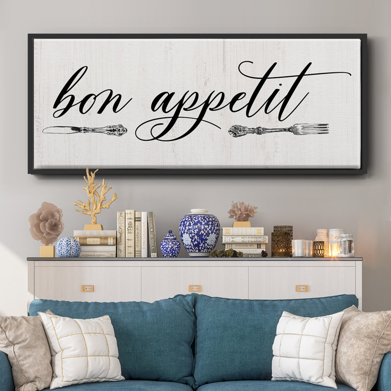 Bon Appetit- Framed Canvas