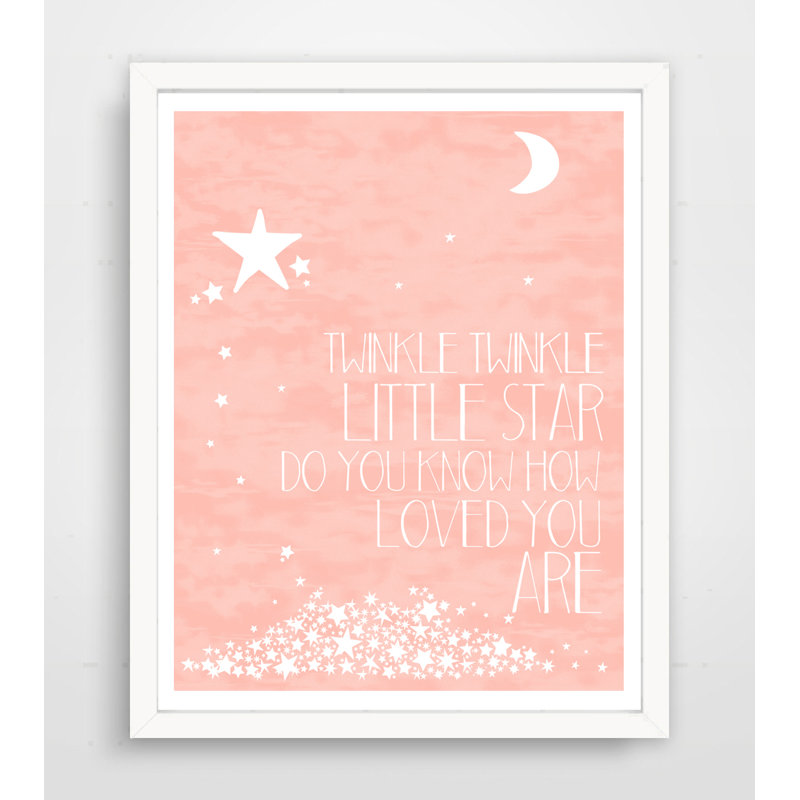 Impression papier « Twinkle Little Star », H 10 po x l 8 po
