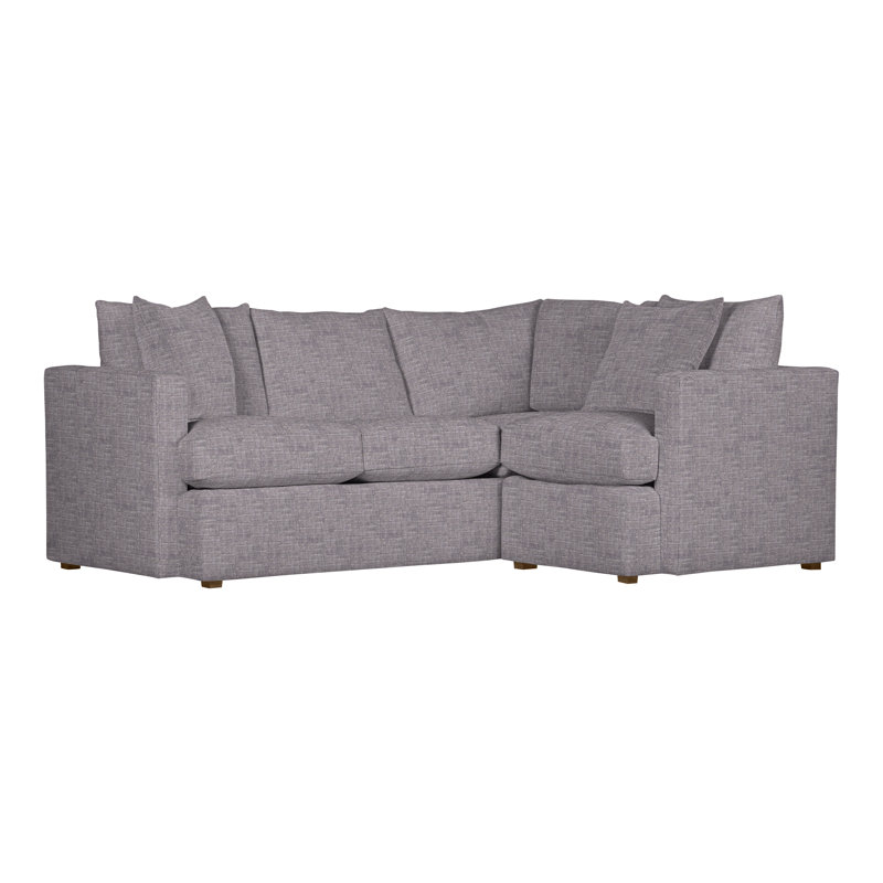 American Bungalow 2-Piece Sectional, Nomad Slate Crypton® Chenille, Havana