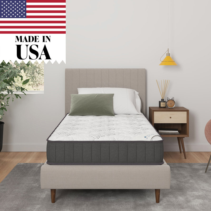 Twin Medium-Firm Hybrid Mattress with Encased Coil and Foam