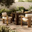 Tahana Outdoor Teak Dining Armchair-937329564-937329566