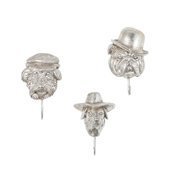 Rosalind Wheeler Bashford 3 - Hook Wall Hook in Silver | Wayfair.co.uk