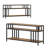  58'' TV Stand Fits TV up to 65'', TV Media Console with 3-Tier Open Storage Shelves, Industrial Entertainment Center with Quadruple-Tube Support for Living Room, Rustic Brown-1312662686-1312662684