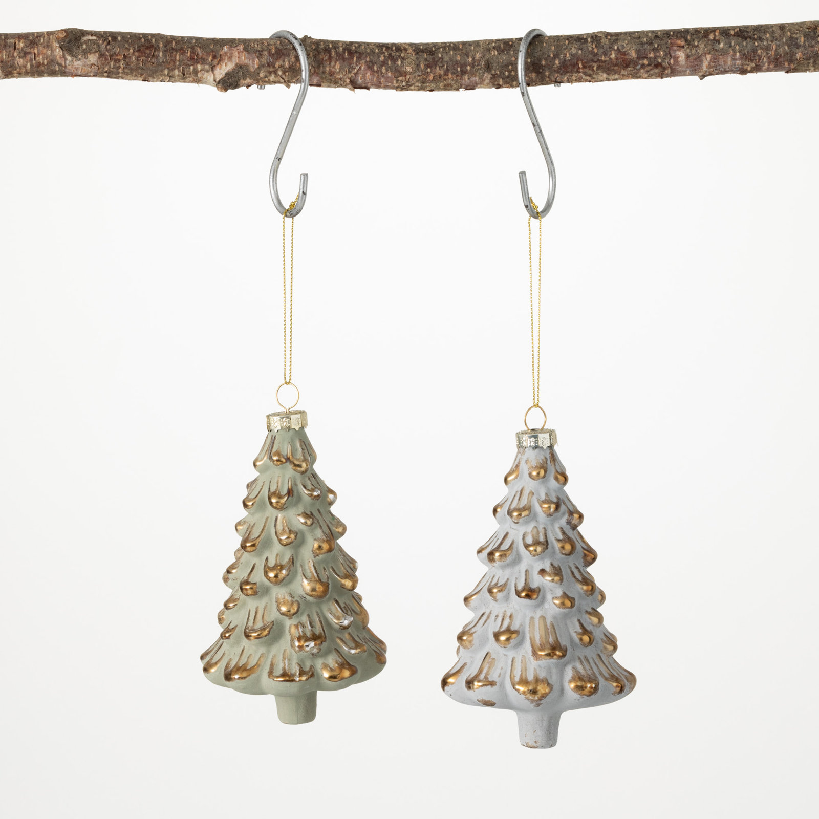 Gilded Elegance 5.25'' Glass Holiday Shaped Ornament