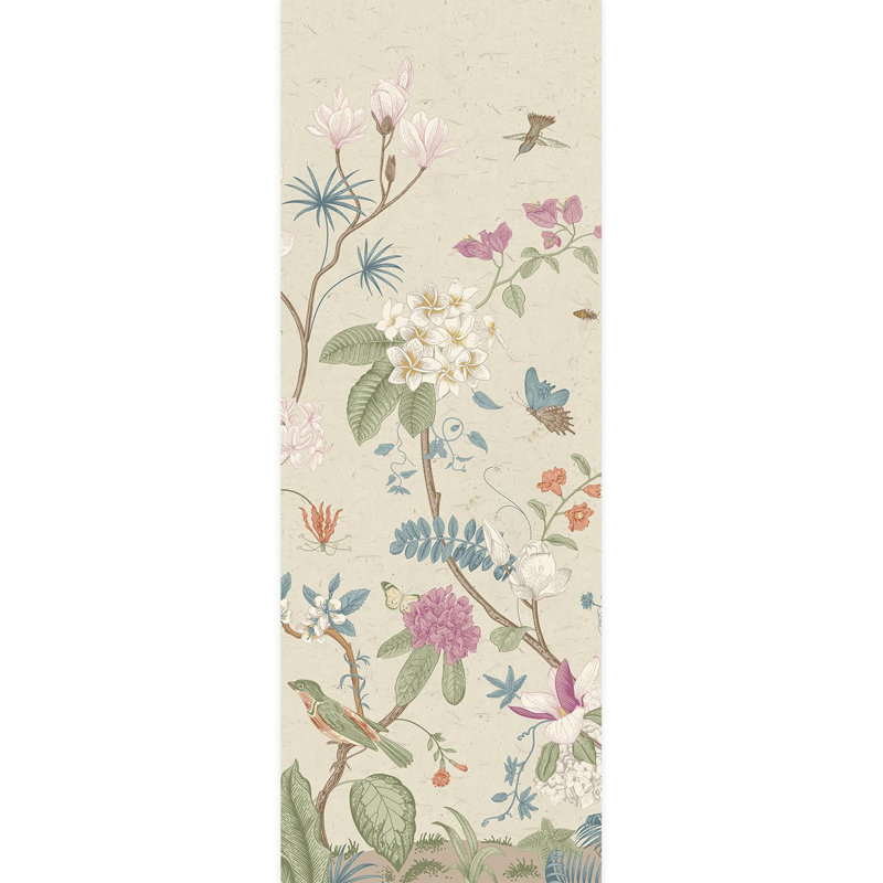 Bordure florale pelez et collez, L 132 po x l 48 po
