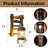 American Farmhouse Style Glass Wall Sconce  With Retro Rustic Wooden Plate