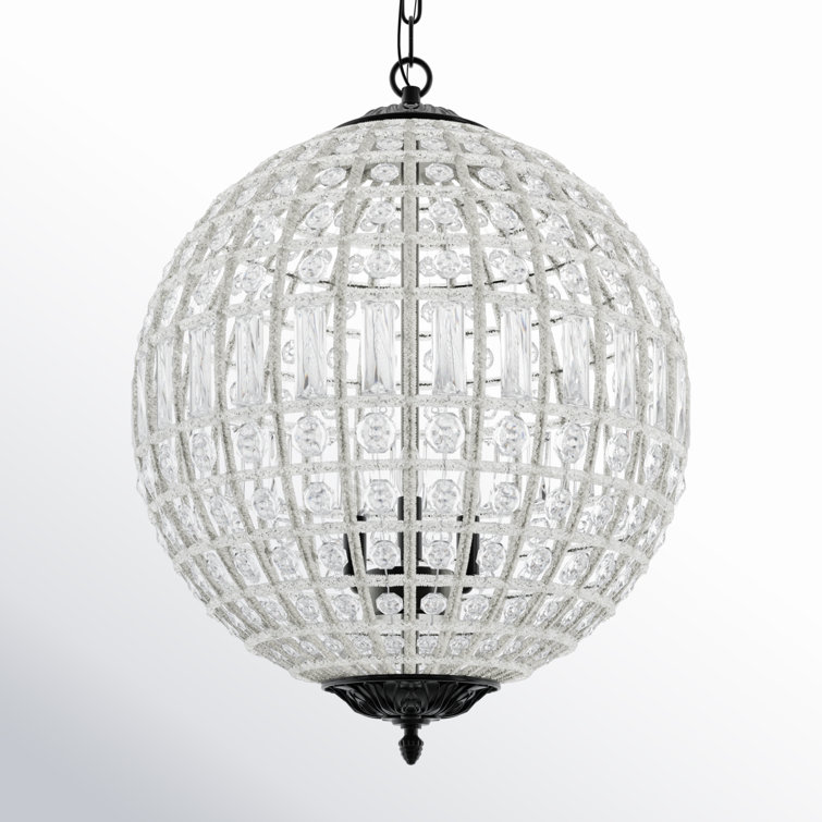 Rola 3 Light Dimmable Globe Chandelier