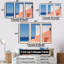 «Beach House Architecture Dream Retreat III», ensemble d'art sur toile côtière-107733573-107733576