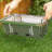 5" H x 14" W Outdoor Compact Stainless Steel Portable Folding BBQ Grill with Handy Bag,Brush and Clips