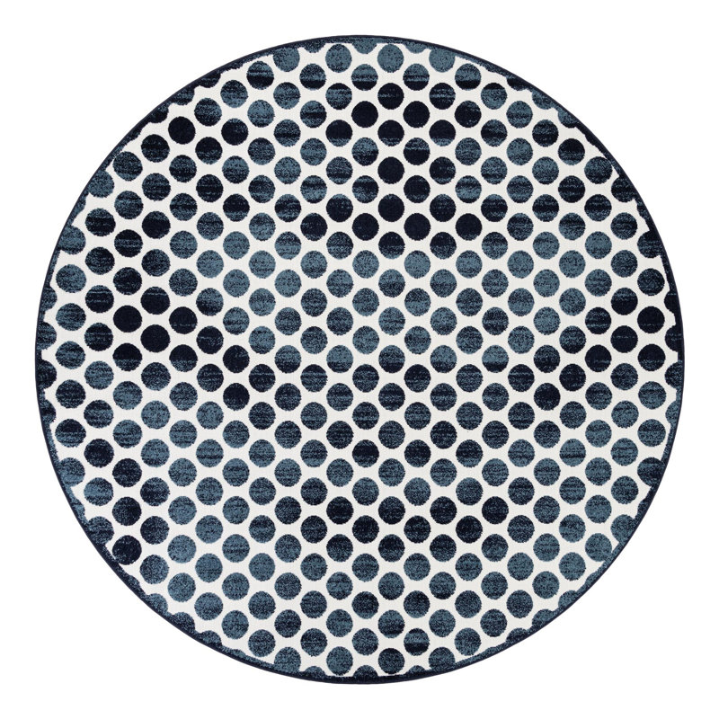 Tapis intérieur / extérieur Sabrina Soto Dots, Rond 10 pi
