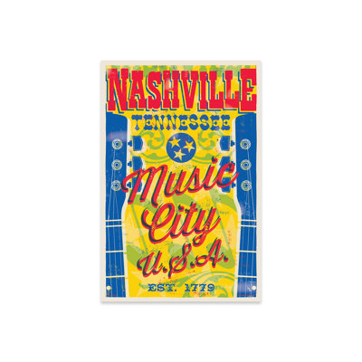 " Nashville Music City U.S.A. Poster " by Jim Zahniser