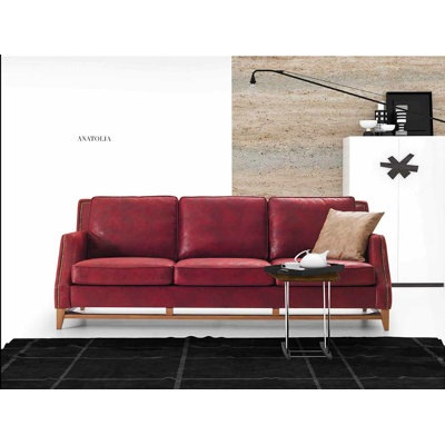 Chartrand 91.7'' Leather Sofa