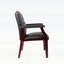 Chaises d'invités de réception avec siège et accoudoirs rembourrés, conception ergonomique à dossier moyen pour un usage confortable au bureau et en réunion-131240843