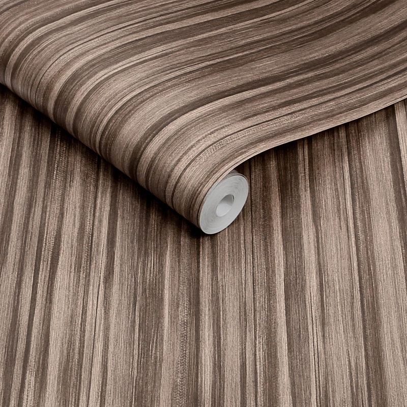 Linear Luxe Deep Greige Wallpaper