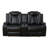 Aijai 3-Piece Power Reclining Breathing Faux Leather with LED and Wireless Charging Station Living Room Set (Set of 3)-1945498917