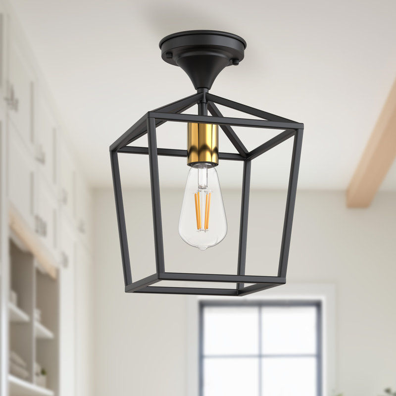 Plafonnier semi-encastré 1 lumière