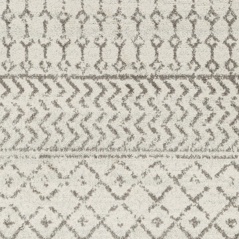Tapis ivoire / gris Bernhard Global, Ovale 4 pi x 6 pi