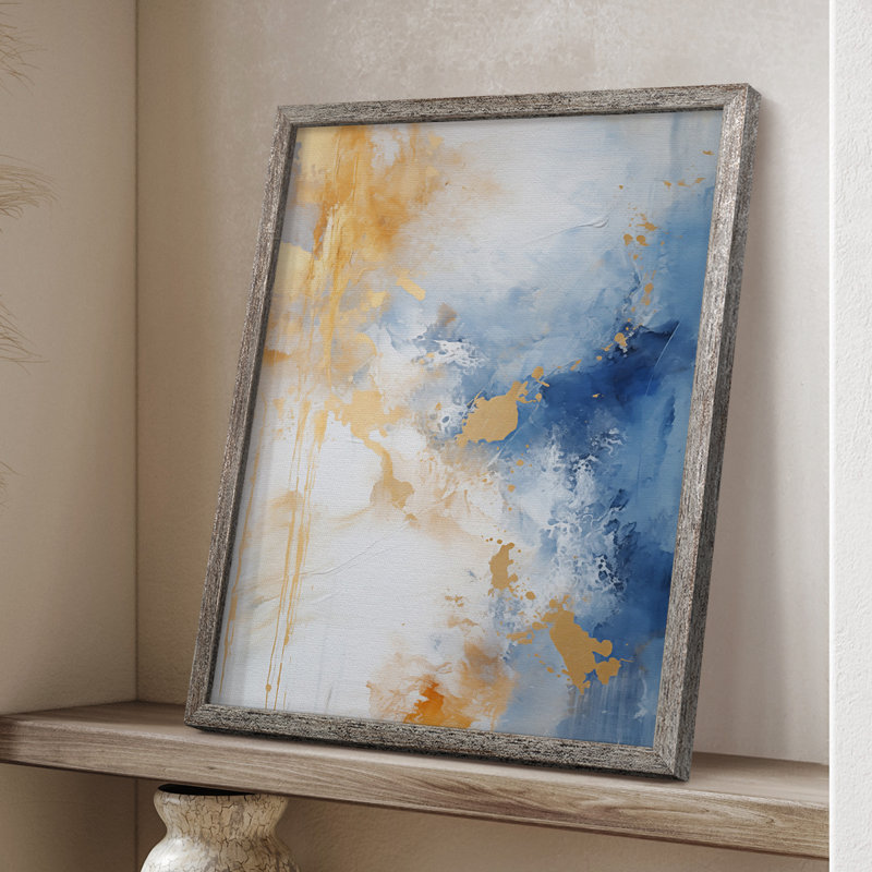 ABSTRACT Series, impression encadrée - bois massif, H 11 po x l 9 po