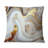 White And Gold Marble Abstract VII - Abstract Modern Transitional Printed Throw Pillow