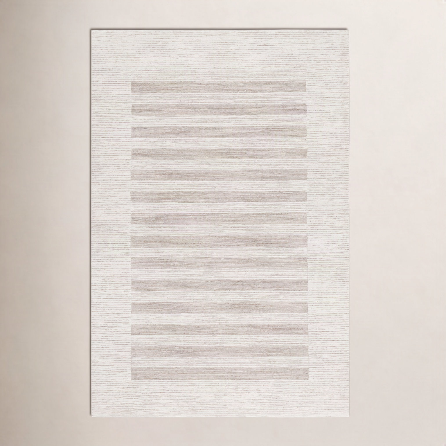Hand-Tufted Striped Wool Rug, Rectangle 5' x 8'