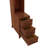 End Table with 3 Drawers, Charging Station and 4 Open Shelves – Tall Side Table for Bedroom and Corner