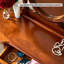 Table de meuble-lavabo brun
