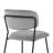 Barun Velvet Upholstered Metal Side Chair
