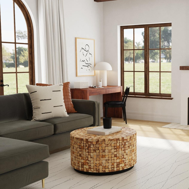 Table basse Abeale, Brun