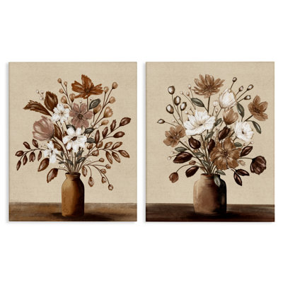 Ensemble de 2 vases Mocha Bouquet Vases, design par Kristen Dalpiaz