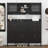 Multifunctional Shoe Cabinet With Storage Shelf & 6 Flip Drawers, Modern Large Hall Tree With Tempered Glass Doors, 4 Hooks-451406413