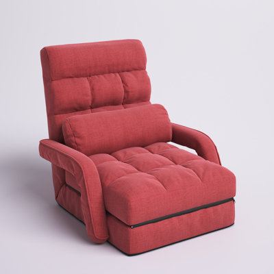 Canapé-lit pliant avec accoudoirs et coussin Trule