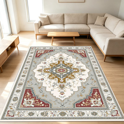 Tapis orientaux traditionnels de 1 pièce pour le salon, doux et confortable, convenant à toutes les saisons, facile à entretenir, lavable à la machine, convient à la chambre à coucher, à la salle à manger, au couloir, au patio, au balcon, à la maison, à la décoration extérieure.