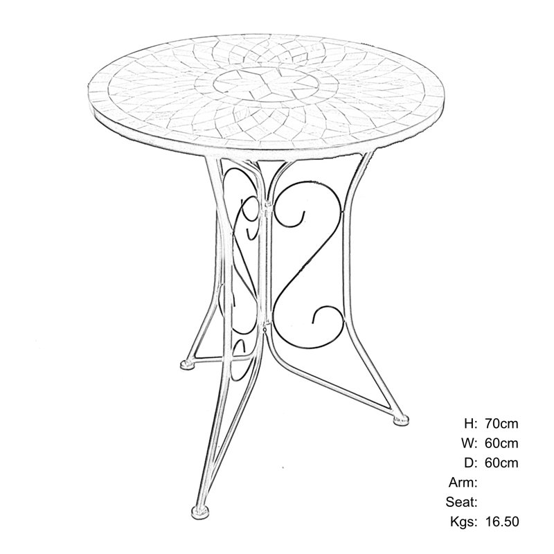 2 - Person Patio Dining Set with Round Table